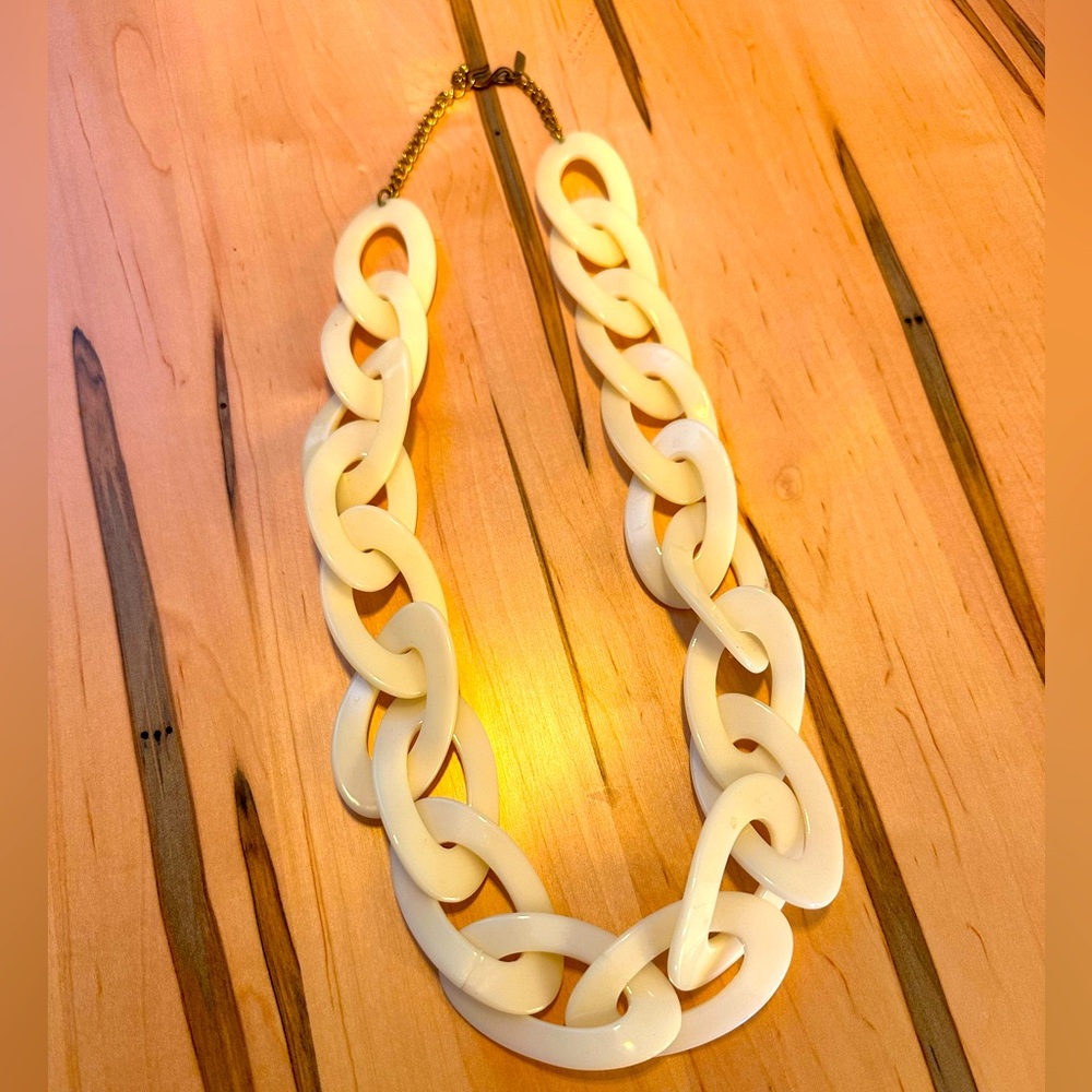 Kenneth Jay Lane Resin Link Statement Necklace